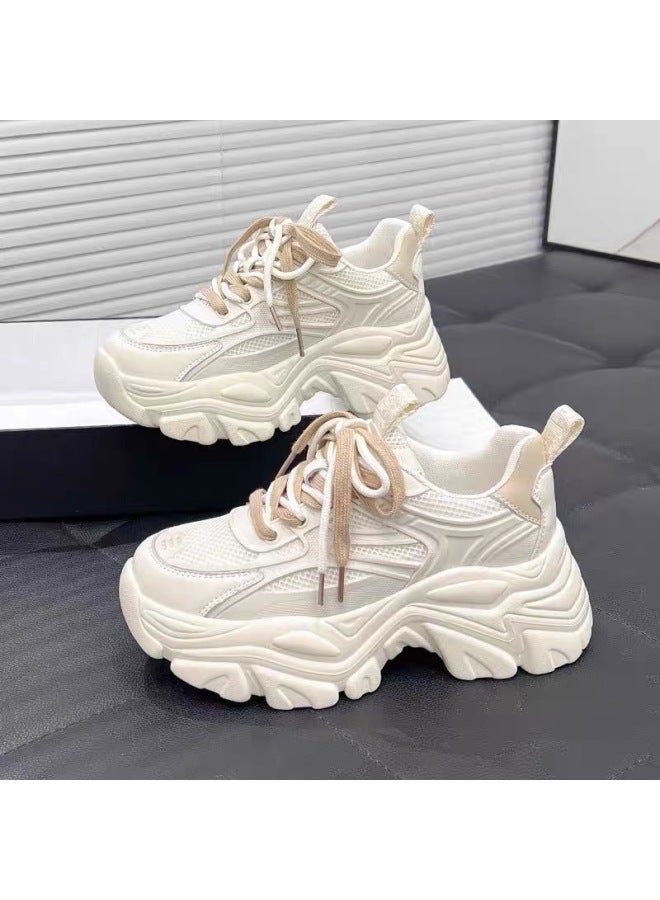 Showing Small Feet Daddy Shoes For Women Trend  New Student Versatile Breathable Slimming Look And Heightening Hong Kong Style Sports Shoes