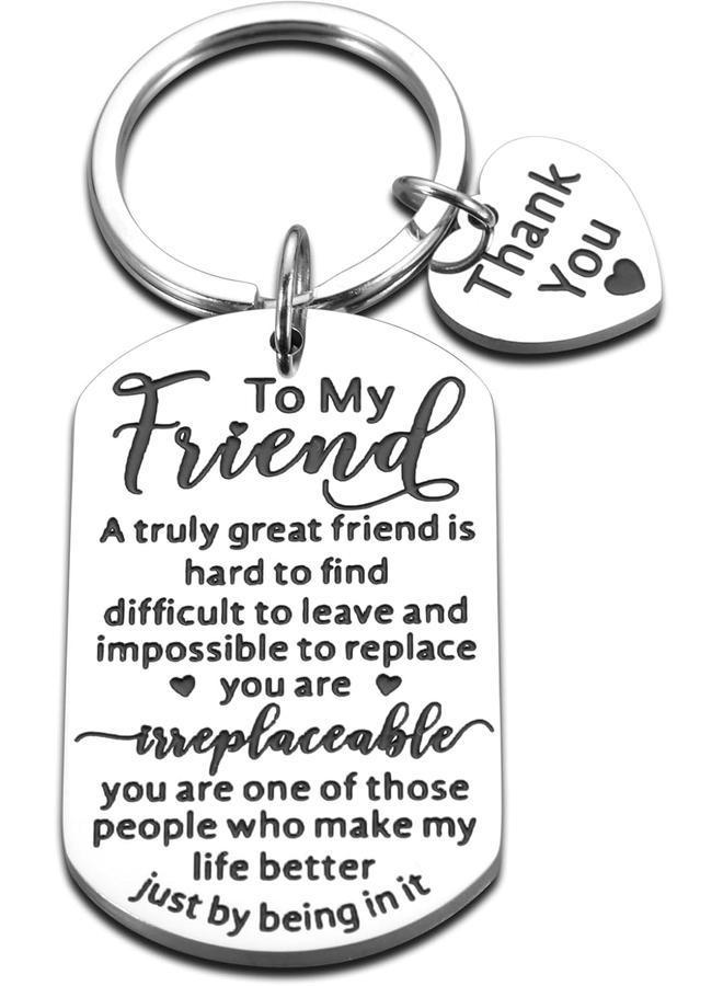 الأزرق جي دبليو هدية لأفضل صديق نساء رجال صداقة هدية له عيد ميلادها هدية التخرج لصديق عاطفي سلسلة المفاتيح لصديقي هدية شكرا لك هدية لصديق زميل العمل أفضل أخت - Image 1