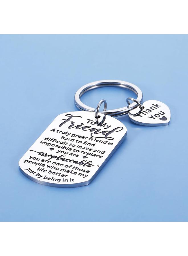 الأزرق جي دبليو هدية لأفضل صديق نساء رجال صداقة هدية له عيد ميلادها هدية التخرج لصديق عاطفي سلسلة المفاتيح لصديقي هدية شكرا لك هدية لصديق زميل العمل أفضل أخت - Image 4