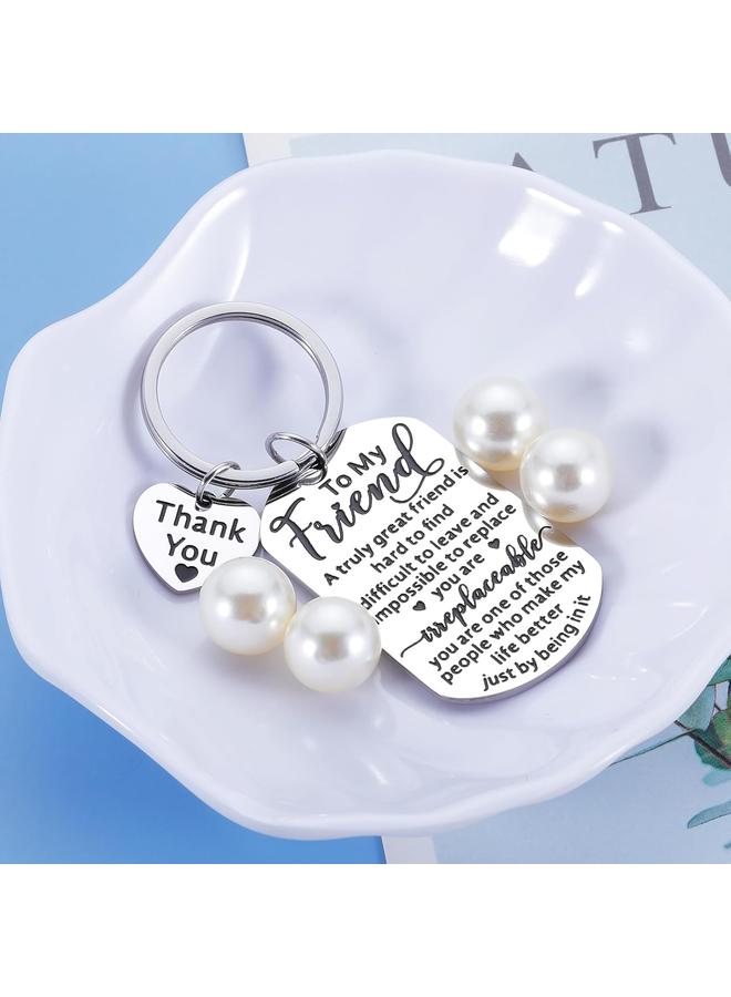 الأزرق جي دبليو هدية لأفضل صديق نساء رجال صداقة هدية له عيد ميلادها هدية التخرج لصديق عاطفي سلسلة المفاتيح لصديقي هدية شكرا لك هدية لصديق زميل العمل أفضل أخت - Image 3