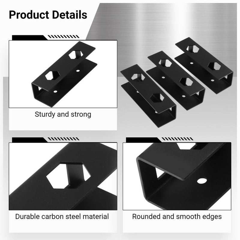 Under Desk Metal Laptop Mount Holder for Keyboard Storage and Cable Management - Image 5
