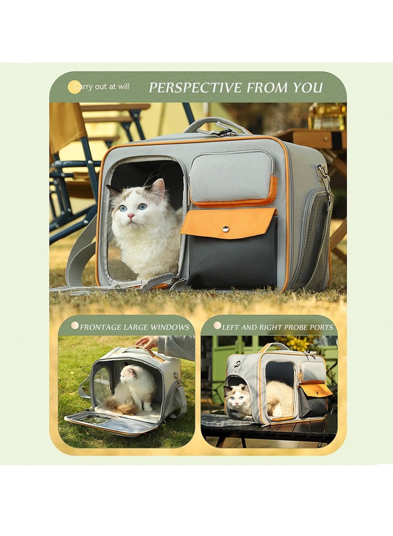 Pet Strap Backpack, Cat Strap Backpack with Wheels, Cat Strap Backpack with Mesh Ventilation Windows, Removable Pet Strap with Removable Wheels - Image 4