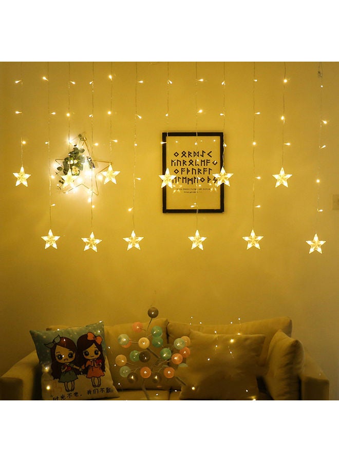 إسكدنيا حبل إضاءة LED بتصميم نجوم أبيض دافئ 24.00x15.00x22.00سم - Image 4