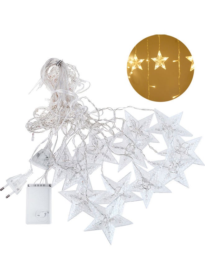 إسكدنيا حبل إضاءة LED بتصميم نجوم أبيض دافئ 24.00x15.00x22.00سم - Image 1