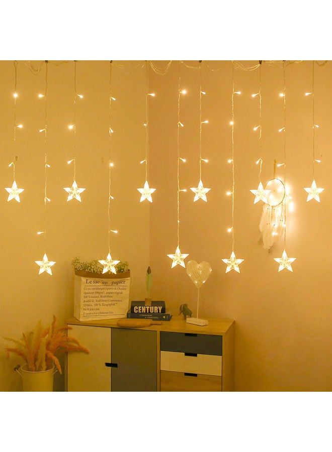 إسكدنيا حبل إضاءة LED بتصميم نجوم أبيض دافئ 24.00x15.00x22.00سم - Image 5