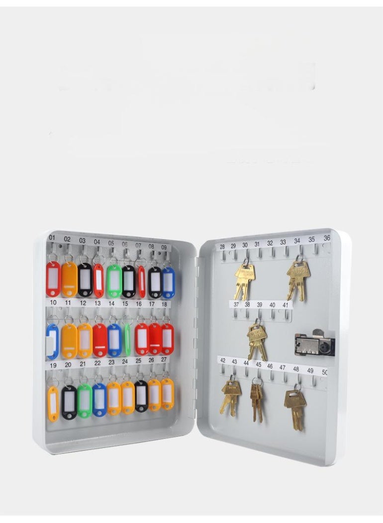 Metal Key Organiser Box White - Image 3