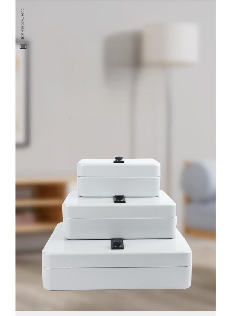 Metal Key Organiser Box White - Image 2