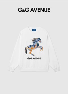 G&G AVENUE Spring and autumn unisex pure cotton round neck Oversized  sweatshirt, casual style soft beach long shirt, solid color long sleeves, hippie casual beach long sleeves  - Image 2
