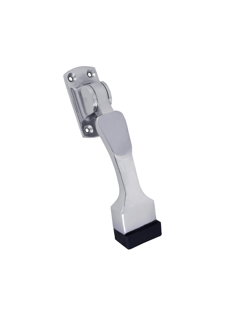 MALAIKAH Malaikah Unique Chrome Plating Heavy Duty Gate Stopper for The Door with Rubber Grip 5Inch Long Door Stopper for Wooden Door Door Mounted Pack of 10  - Image 2