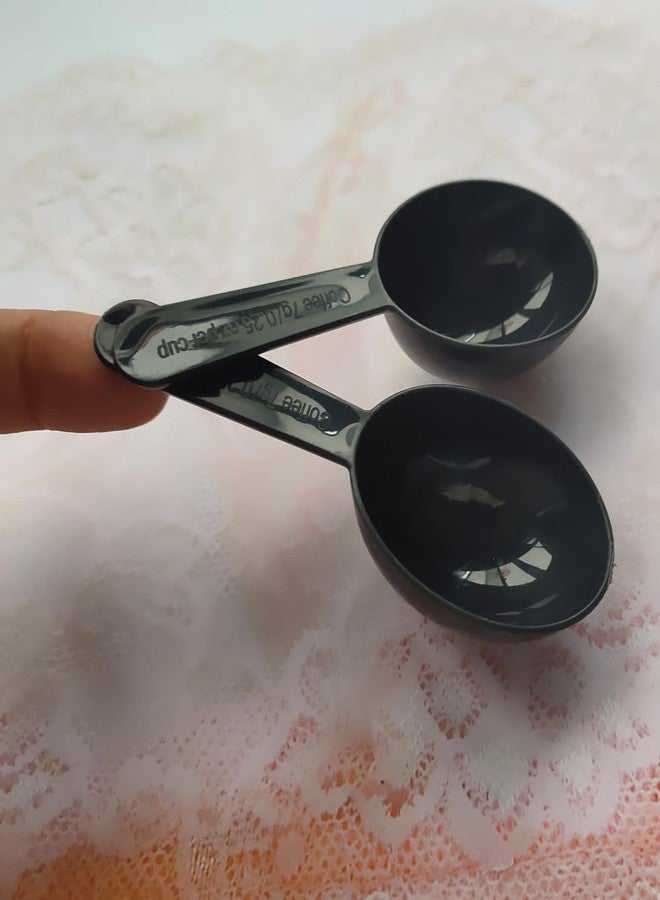 Ebonee Black Short Handle Plastic Espresso Spoons, 3.8 Inch Long 0.25OZ Coffee Measuring Spoons Mini Tablespoon Scoop Dessert Spoon for Coffee Tea Sugar Cereal and Milk Powder (30 Pack) - Image 4