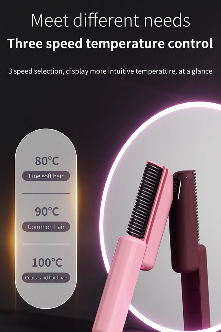 YANCI Portable Hair Straightener & Curler 2-in-1 Ceramic - Image 5