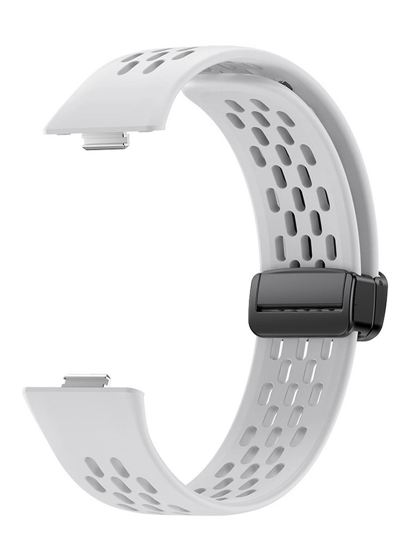 Youque Silicone Sport Watch Strap/Watchband for HUAWEI Watch Fit 3/ Fit 4/ Fit 4 Pro  Smartwatch White  - Image 3