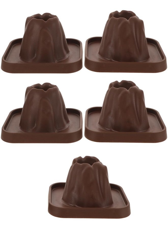 Alipis 5Pcs Volcano Eruption Model Science Kit for Kids, DIY Volcanic Experiment Prop, Coffee Plastic Volcano Toy for Teaching, Stem Preschool Sandbox Landscape Model - Image 1