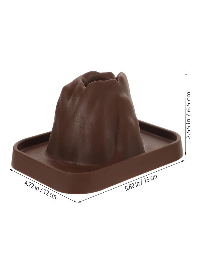 Alipis 5Pcs Volcano Eruption Model Science Kit for Kids, DIY Volcanic Experiment Prop, Coffee Plastic Volcano Toy for Teaching, Stem Preschool Sandbox Landscape Model - Image 5
