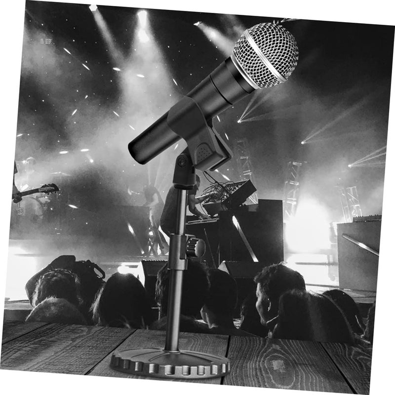 3 Pack Microphone Clip Stand Mounts Mic Clamp for Floor Stand Reliable Mic Holder Accessories Black - Image 5