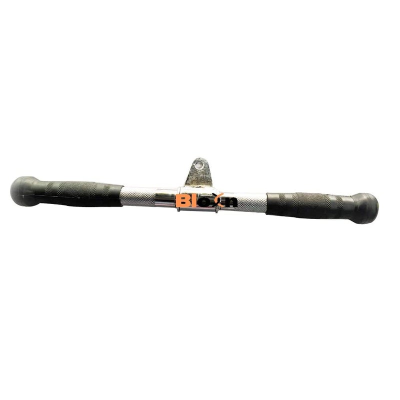 Triceps Press Push Pull Down Revolving Straight Bar Grip Handle Multi Gym Cable Attachment with Safety Lock