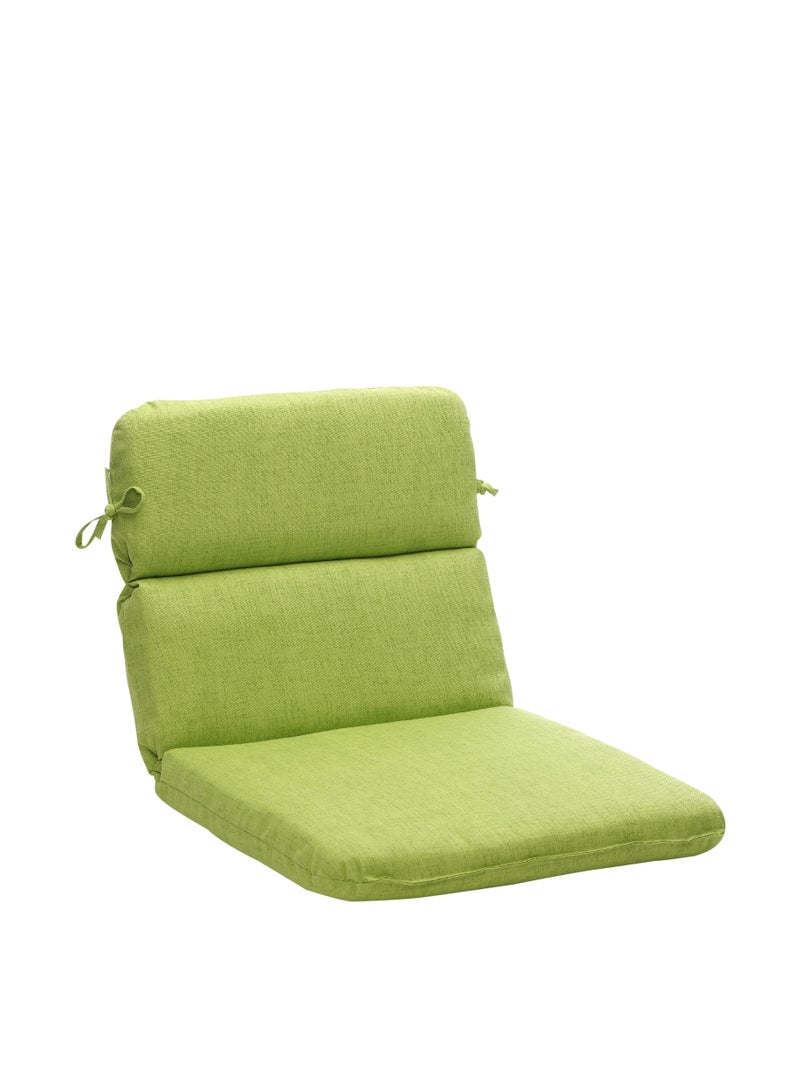 Pillow Perfect Pillow Perfect Pompeii Solid IndoorOutdoor One Piece Chair Cushion Deep Seat Weather and Fade Resistant Round Corner  405 x 21 Green