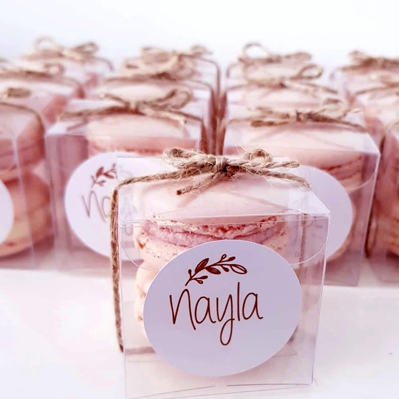 RomanticBaking 100 Pack Bulk 2x2x2 Inch Clear Gift Boxes Macaron Boxes Small Chocolate Bomb Boxes Birthday Wedding Party Favor Boxes - Image 1
