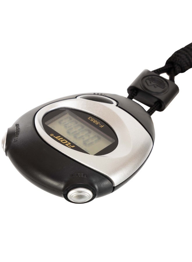 FLOTT F-5853 Handheld Professional Stopwatch Timer for Sports with LCD Display, Multi-Function with Date, Time & Alarm - Image 3