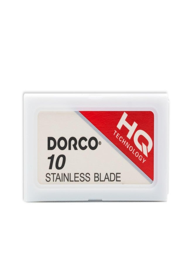 Dorco Double Edge Razor Blades ST301 Stainless Steel, Dispenser Box with Used Blade Disposal Area, for Hair Stylists and Barbers, D212, 100 Count (Pack of 10) | Father's Day Gifts - Image 2