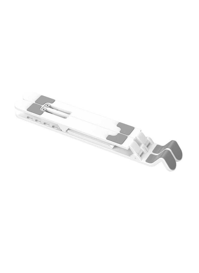 GREEN LION - Folding Laptop Stand (7 Level Adjustments)-White - Image 1
