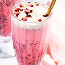 WQR Crystal Milk Shake, Juice, Ice Cream, Milkshake, Faluda, Smoothie and Cocktails Glass 360 ml Set (faluda Glass, 6) - Image 3