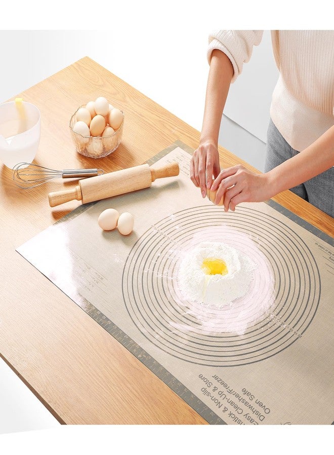 SZNOBC Silicone Pastry Mat 36x24 Inch Extra Large Baking Mat with Measurements, Nonstick Kitchen Counter Mats for Dough, Pastry, Dough Rolling, Kneading Board, Pie Crust, Fondant, Bread, Pasta, Pizza - Image 2
