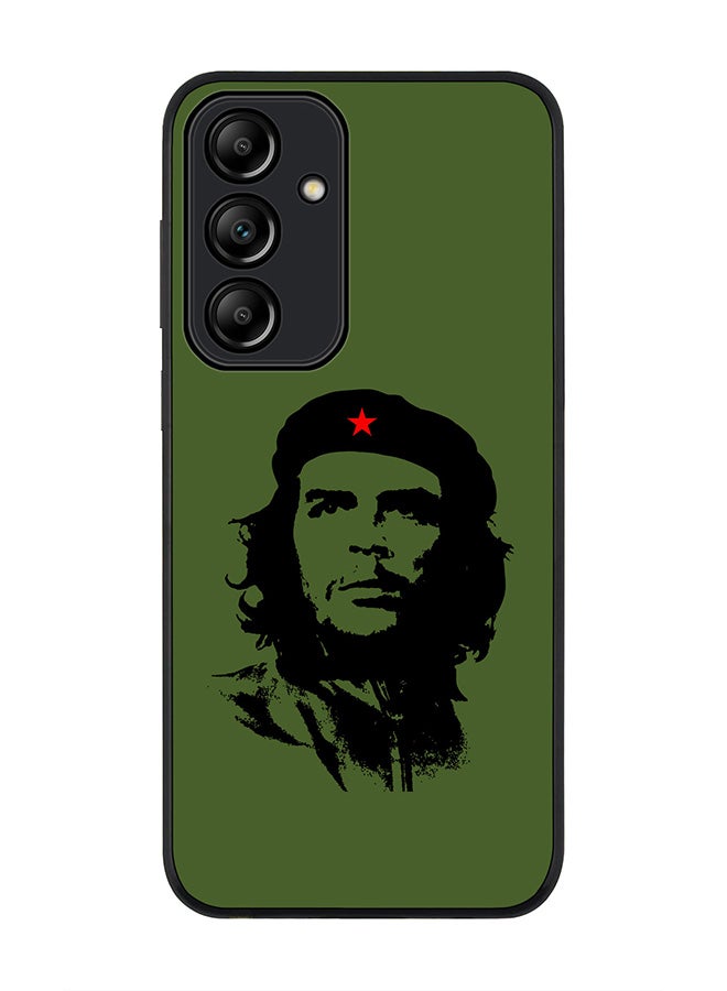 Stylizedd Rugged Black Edge Case for Samsung Galaxy A55, Slim fit Soft Case Flexible Rubber Edges Anti Drop TPU Gel Thin Cover -  Che Guevara - Image 1