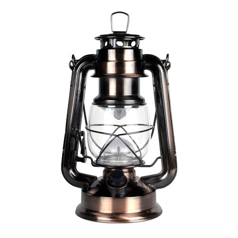 NEBO 15 LED Lantern 9 Battery Operated Traditional Metal Lantern Design for IndoorOutdoor Use Copper