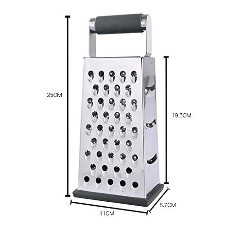 NILICAN Vertical Stainless Steel Grating Four-sided Boxed Grater For Cucumbers, Carrots And Cheese, Grater, Melon, Planing, Potato, Planer, Non-slip Handle，Peeler - Image 5