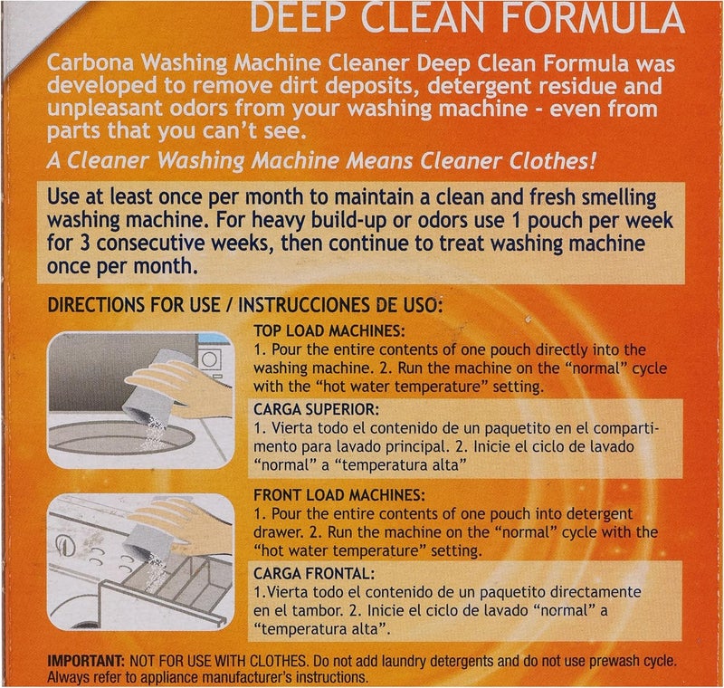 CARBONA Cleaner Washing Machine Deep Cleaner, 10.58 oz - Image 3