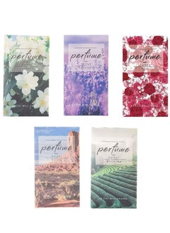 RATSAW Scented Sachets with Hanging Hook Natural Scented Bags Wardrobe Fresheners for Wardrobe Closet Bathroom Car Rose Lavender Cologne White Tea Jasmine  - Image 1