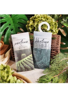 RATSAW Scented Sachets with Hanging Hook Natural Scented Bags Wardrobe Fresheners for Wardrobe Closet Bathroom Car Rose Lavender Cologne White Tea Jasmine  - Image 3