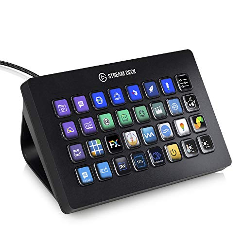 Elgato Stream Deck XL – Advanced Studio Controller, 32 macro keys, trigger actions in apps and software like OBS, Twitch, ​YouTube and more, works with Mac and PC - Image 1
