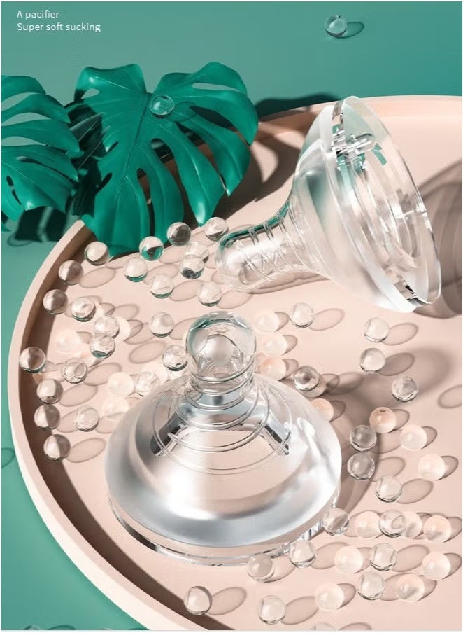 Minitutu Anti-Colic Baby Feeding Bottle with Ultra-Soft Nipple, Easy-to-Clean Wide-Neck Glass, 160ml - Image 3