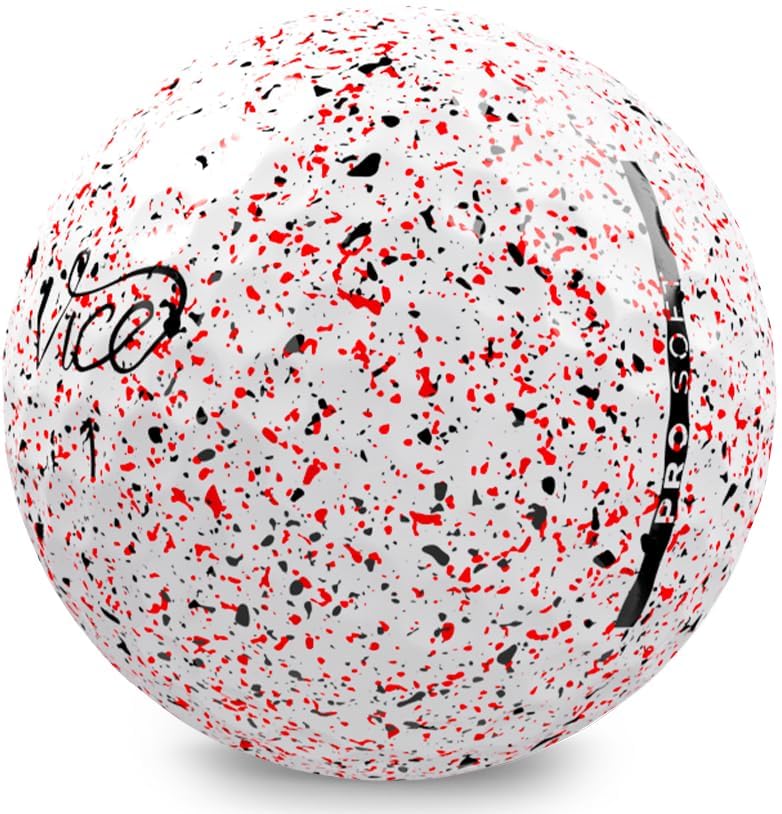 VICE Golf PRO Soft DRIP RED 2020 | 12 Golf Balls | Features: 3-Piece cast Urethane, Soft Feel, high Ball Flight Stability | Profile: for Ambitious Golfers (VG1008099) - Image 3