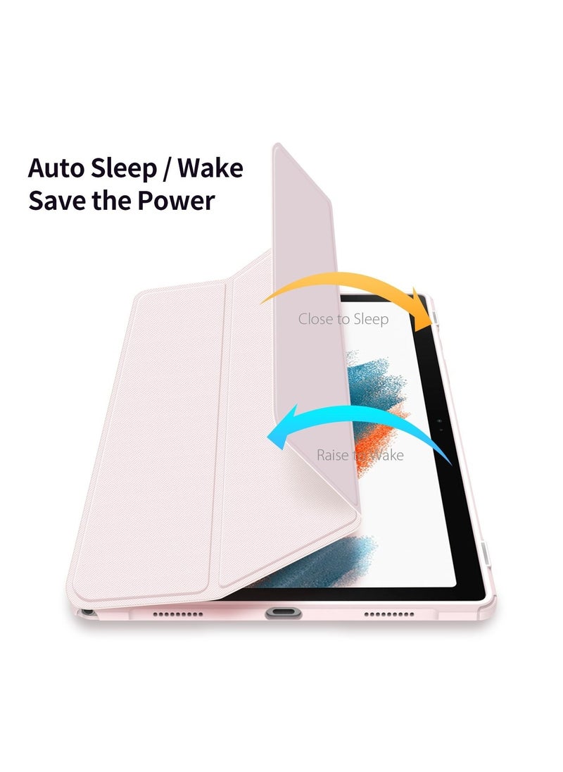 دوكس دوتشيز Toby Series Case for Samsung Tab A8 2021 10.5 inch X200/X205 Auto Sleep Wake_Pink  - Image 4