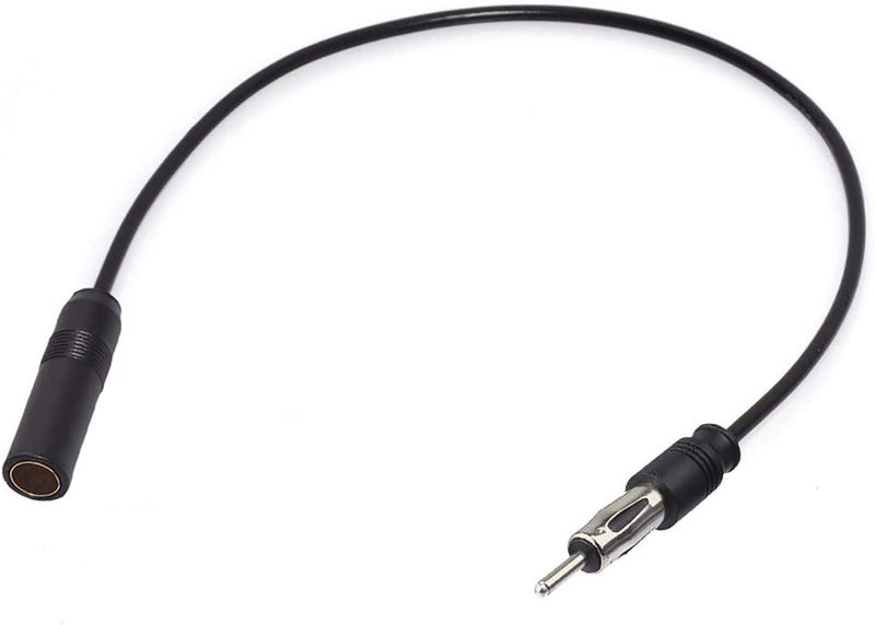 BINGFU Car Radio Antenna Extension Cable 50cm / 20 inch FM AM Radio Car Antenna Extension Coaxial Cable Cord DIN Plug Connector for Vehicle Truck Stereo Head Unit CD Media Receiver Player - Image 1