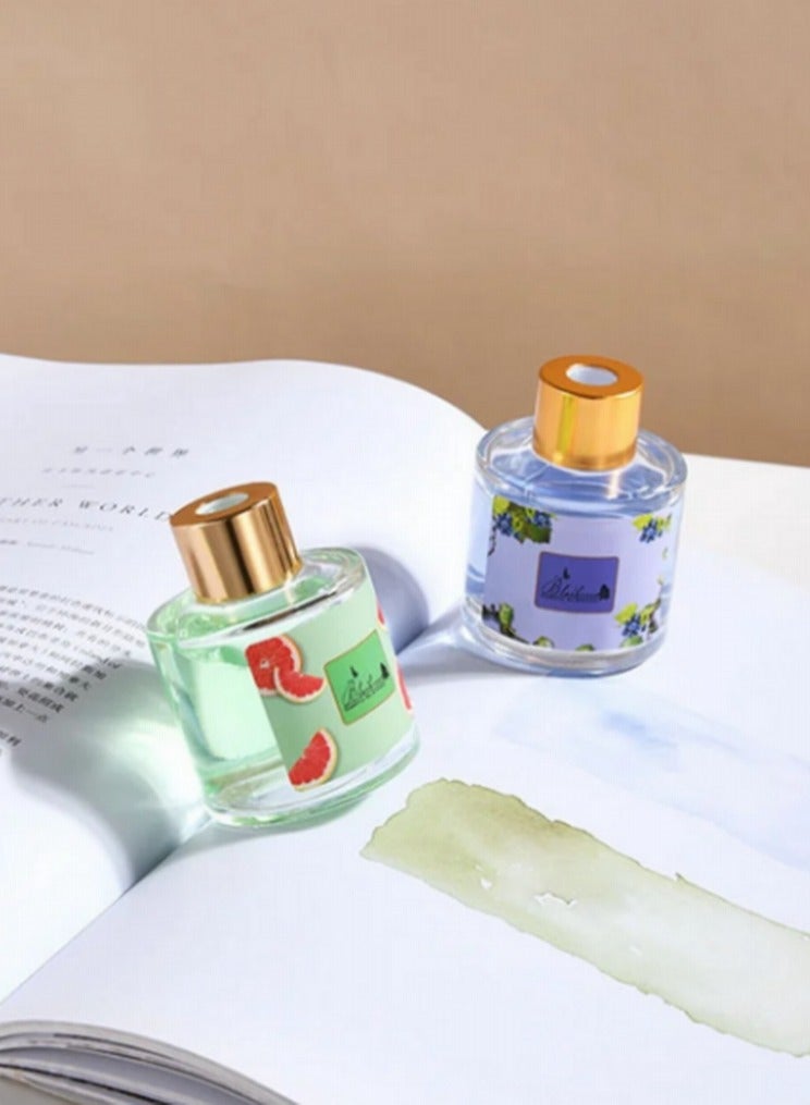 بلاكويستن ناشرات هواء من القصب برائحة الفواكه الغامضة، معطر جو عطري يدوم طويلًا للمنزل والمكتب وغرفة المعيشة وغرفة النوم والحمام، مزيل للروائح (برائحة شجيرة التوت البري)  - Image 3