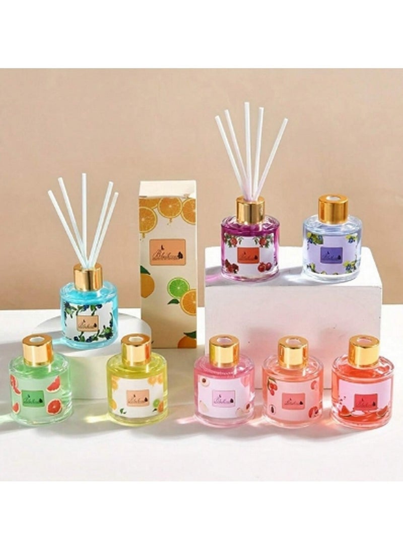 بلاكويستن ناشرات هواء من القصب برائحة الفواكه الغامضة، معطر جو عطري يدوم طويلًا للمنزل والمكتب وغرفة المعيشة وغرفة النوم والحمام، مزيل للروائح (برائحة شجيرة التوت البري)  - Image 4
