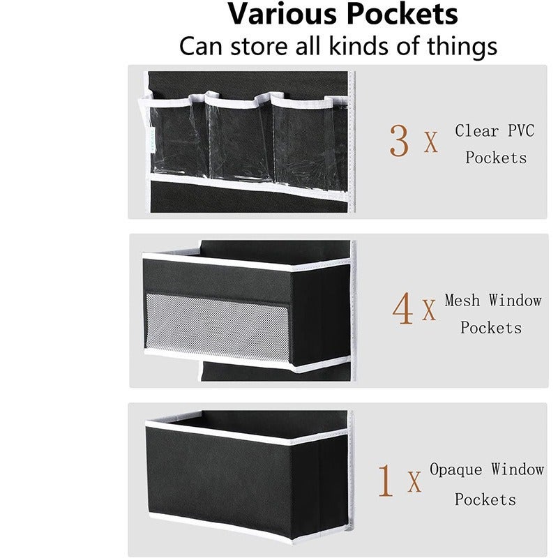 Non-Woven Fabric Cube Storage Bag – Medium Six-Layer Hanging Organizer for Bedroom - Image 5