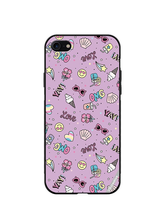 VR CREATIVE Protective Case Cover For Apple iPhone 7/8/SE 2020 Cute Star Girl Design Multicolour - Image 1