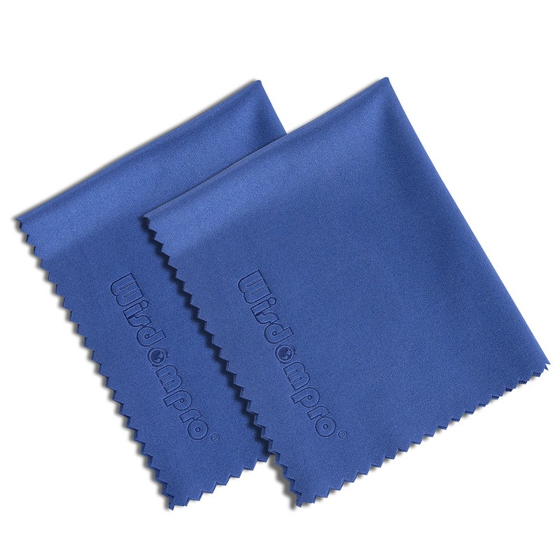Wisdompro 8-Pack 6x7 Inches Microfiber Cleaning Cloth for Camera Lens, Glasses, Phone, iPhone, iPad, Tablet, Laptop, LCD TV, Computer Screen, Monitor and Other Electronics Device - Blue - Image 2