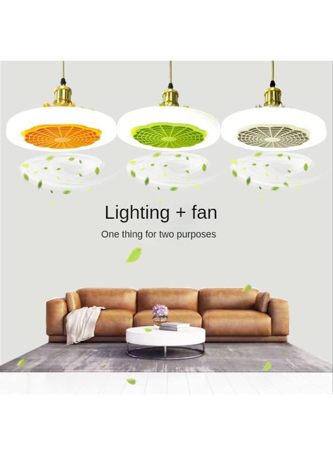 Smart Ceiling Fan Light 30W LED with Remote Control, Silent Operation, E27/B22 Compatible, 230mm Diameter, Multicolor - Image 2