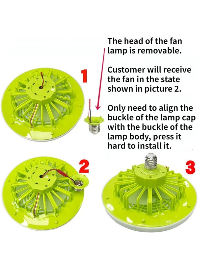 Smart Ceiling Fan Light 30W LED with Remote Control, Silent Operation, E27/B22 Compatible, 230mm Diameter, Multicolor - Image 4