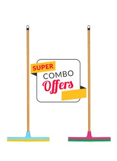 (Combo of 2pcs) Floor Wiper 43cm With Stick 120cm for Bathroom Household Cleaning Floor Squeeze with Handle Mop Wiper for Floor Cleaning Bathroom Wiper - pzsku/ZE1159E4DEBAAEC25B8C0Z/45/_/1720419807/95f51d38-2801-4a64-97fa-cedb692ee4a5