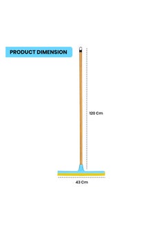 (Combo of 2pcs) Floor Wiper 43cm With Stick 120cm for Bathroom Household Cleaning Floor Squeeze with Handle Mop Wiper for Floor Cleaning Bathroom Wiper - pzsku/ZE1159E4DEBAAEC25B8C0Z/45/_/1720419809/3f3e45bd-1325-40b7-af69-9e0ff45a32b6