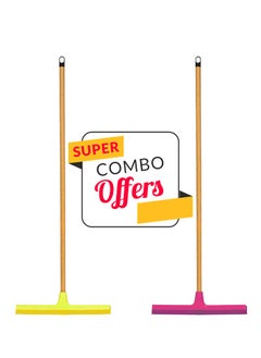 (Combo of 2pcs) Floor Wiper 43cm With Stick 120cm for Bathroom Household Cleaning Floor Squeeze with Handle Mop Wiper for Floor Cleaning Bathroom Wiper - pzsku/ZE1159E4DEBAAEC25B8C0Z/45/_/1720419933/dde0a008-05e6-47da-a5ae-d9ddead9f536