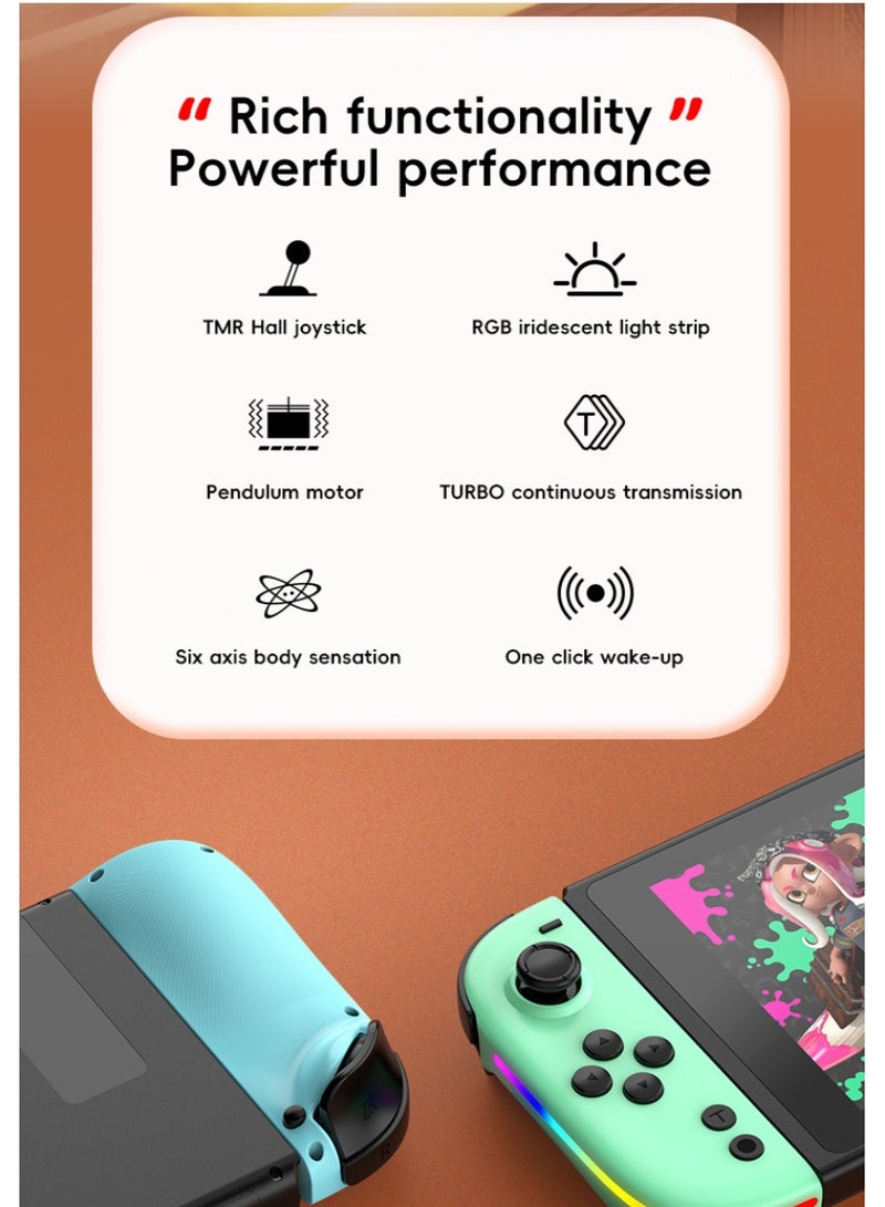 Ainawo Joy Cons Wireless Controller For Nintendo Switch, L/R Controllers Replacement Compatible With Nintendo Switch/Lite/OLED, Joystick With Wake-up/Screenshot/Dual Vibration/Motion Control Function - Image 3