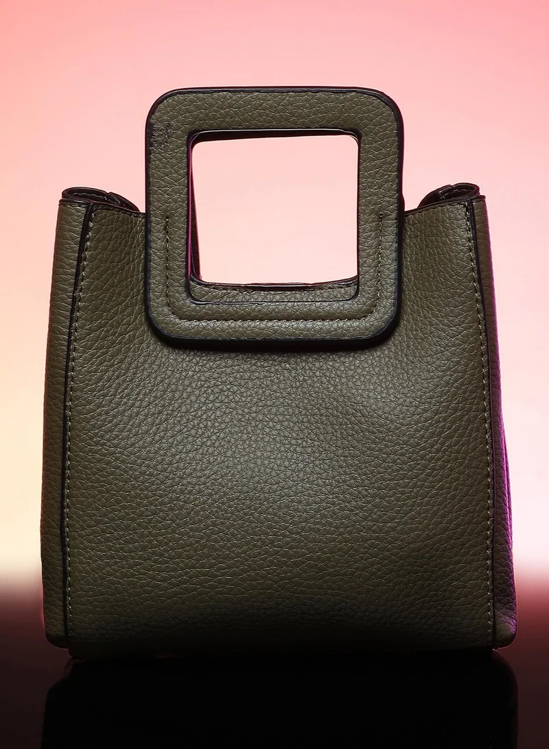 صوص هاوت شنطة بحمالة عادي انيقة من جلد نباتي بإغلاق سحاب للنساء